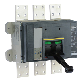 Schneider Electric Molded Case Circuit Breaker; 3-Pole; 2500A; 600VAC; 65kA @ 480VAC; Bus Bar (no lugs); UL 489